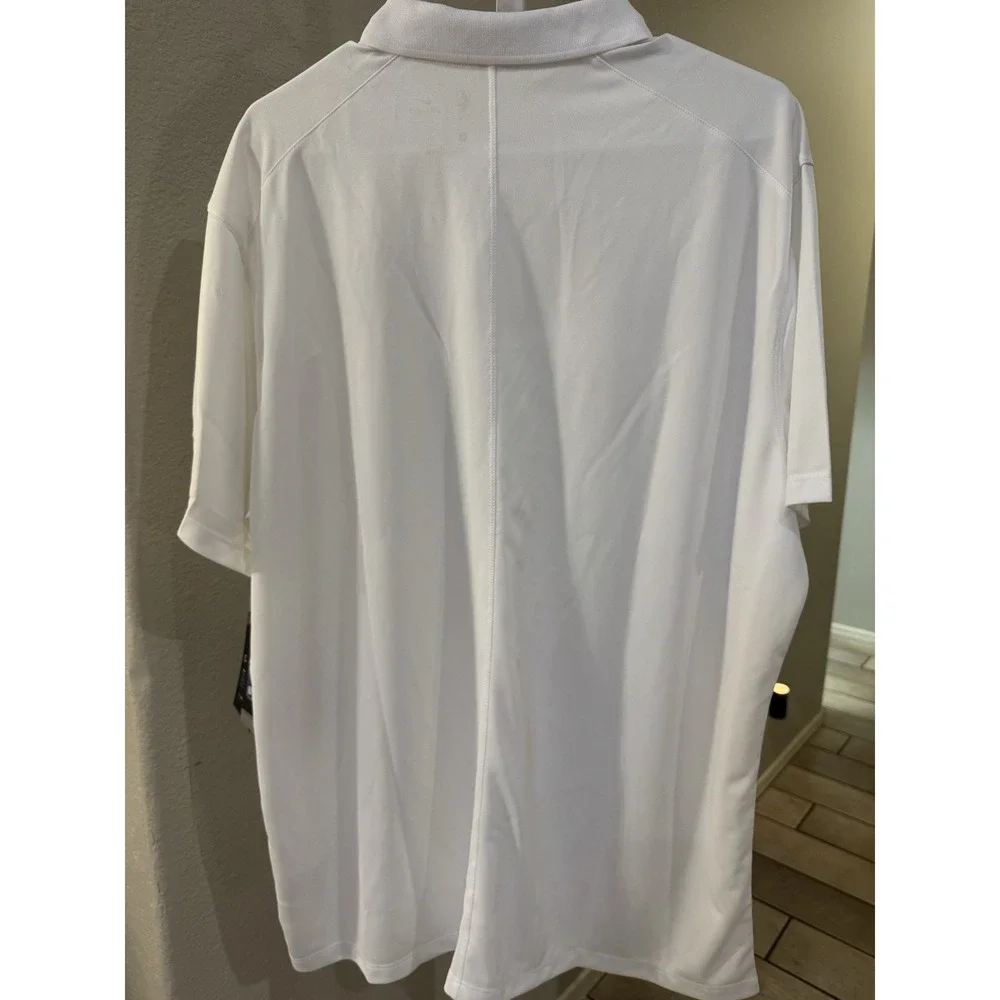 Nike Houston Rockets Mens XL Staff Short Sleeve White Dri Fit Polo NWT